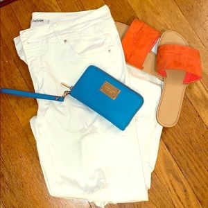 Blue Michael Kors wallet